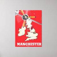 Vintag Manchester Travel Poster