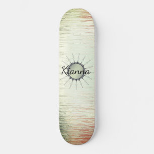 Vintag Mandala auf Minty Mattiert Glass Skateboard