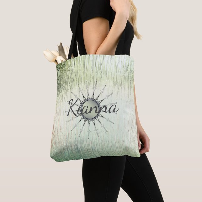 Vintag Mandala auf Minty Mattiert Glass Tasche (Von Nahem)