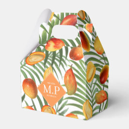 Vintag Mango & Greenery Sommerfruchtmonogramm Geschenkschachtel
