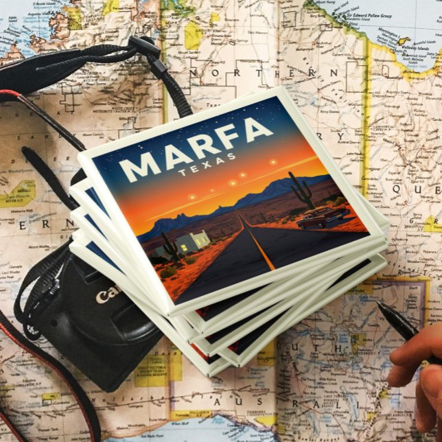 Vintag Marfa Texas Magnet (Von Creator hochgeladen)