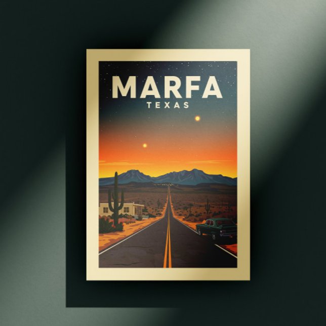 Vintag Marfa Texas Postkarte (Von Creator hochgeladen)
