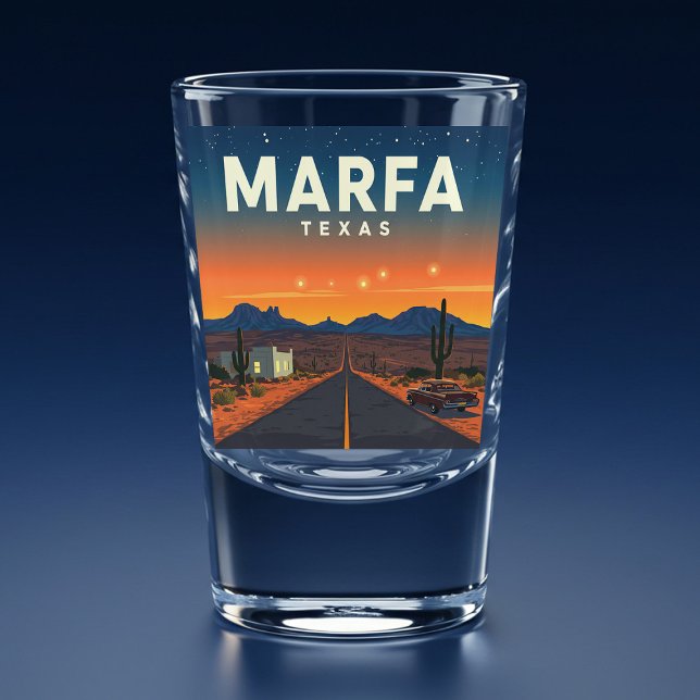 Vintag Marfa Texas Schnapsglas (Von Creator hochgeladen)