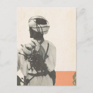 Vintag Marrakesch, Maroc, ARab-Wachmann Postkarte