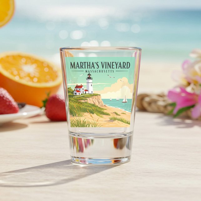 Vintag Martha's Vineyard Massachusetts Schnapsglas (Von Creator hochgeladen)