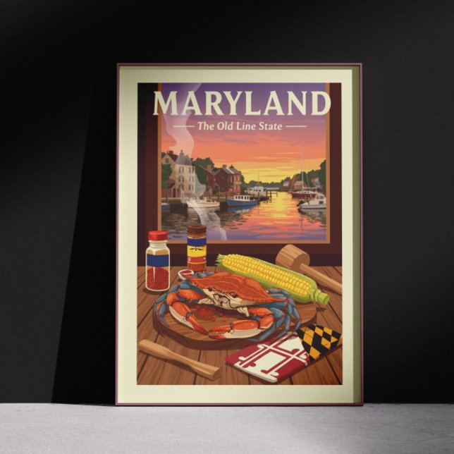 Vintag Maryland Poster (Von Creator hochgeladen)