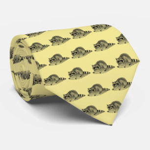 Vintag Masked Raccoon Krawatte