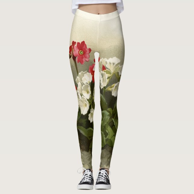 Vintag Meadow Primrose Leggings (Vorderseite)