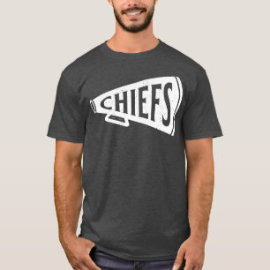 Vintag Megaphone Kansas City Chiefs White Chiefs T-Shirt