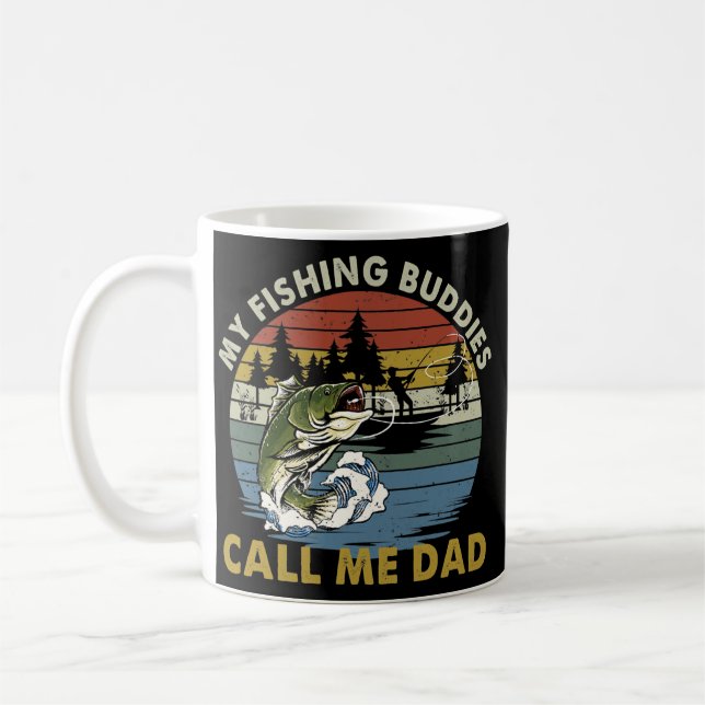 Vintag meine Fischbudgetgeber nennen mich Vater Fi Kaffeetasse (Links)
