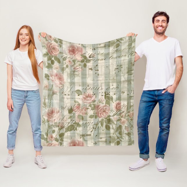 Vintag Melody Fleecedecke (Beispiel)