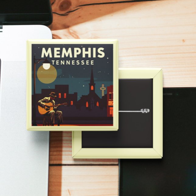 Vintag Memphis Tennessee Button (Von Creator hochgeladen)