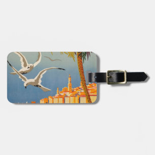 Vintag Menton CoTe D'azur Gepäckanhänger