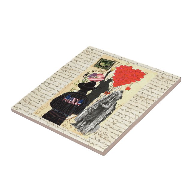 Vintag Merica Fliese (Seite)