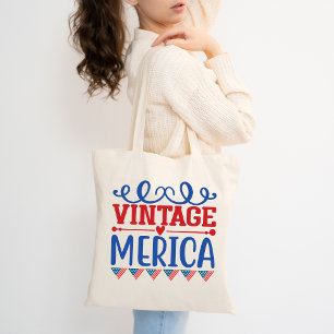 Vintag Merica Patriotic Tragetasche