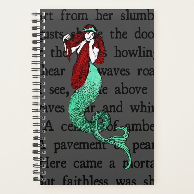 Vintag Mermaid Planer (Vorderseite)
