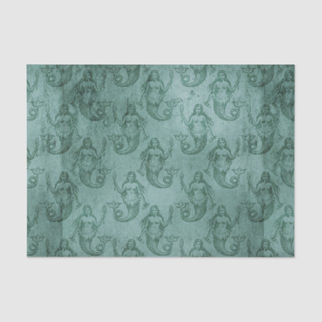 Vintag Mermaid Seidenpapier (Vorderseite)