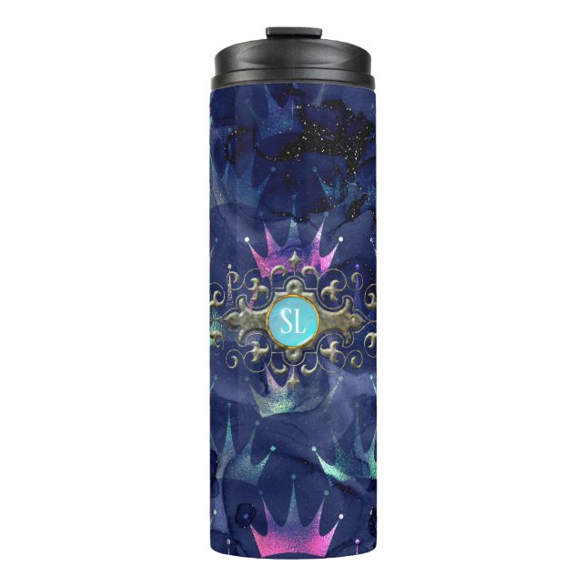 Vintag Mermaid Thermosbecher (Vorderseite)