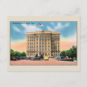 Vintag Methodist Hospital, Dallas TX Postkarte