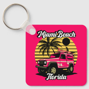 Vintag Miami Beach Florida Schlüsselanhänger