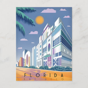 Vintag Miami Florida USA Postkarte