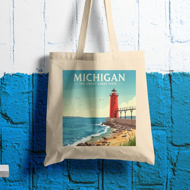 Vintag Michigan Tragetasche (Von Creator hochgeladen)
