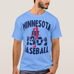 Vintag Minnesota Baseball Est 1901 Baseball Pitch T-Shirt