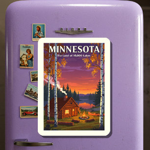Vintag Minnesota Magnet
