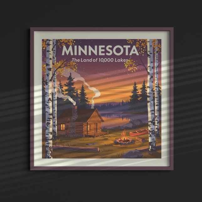 Vintag Minnesota Poster (Von Creator hochgeladen)