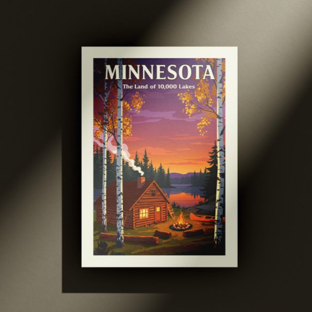 Vintag Minnesota Postkarte (Von Creator hochgeladen)