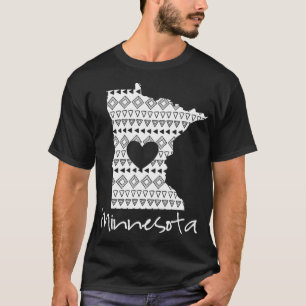 Vintag Minnesota Staat Zuhause I Liebe Minnesota T-Shirt