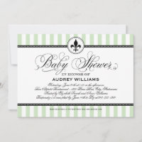 Vintag Minze Green Lilie French Baby Shower