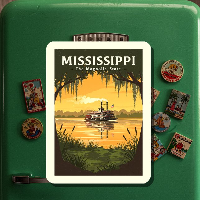 Vintag Mississippi Magnet (Von Creator hochgeladen)