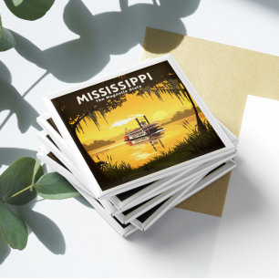 Vintag Mississippi Magnet