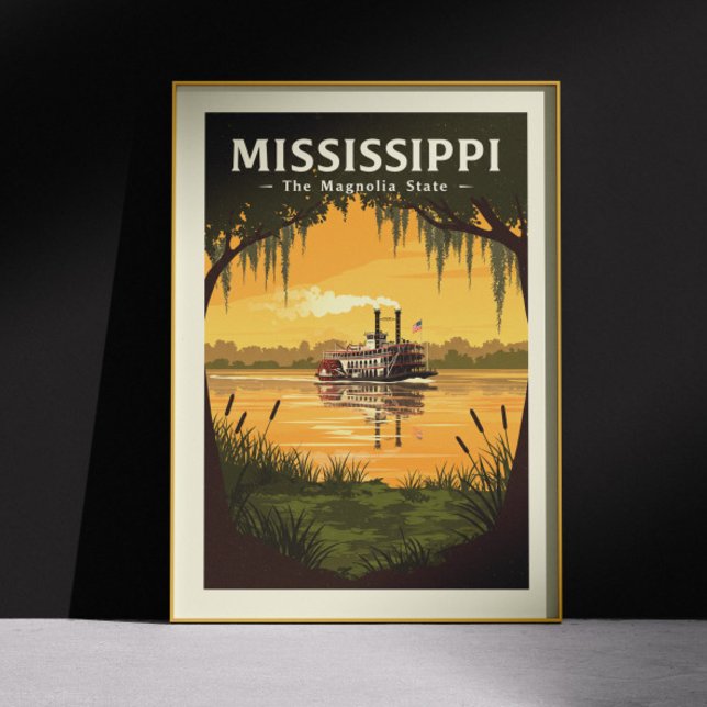 Vintag Mississippi Poster (Von Creator hochgeladen)