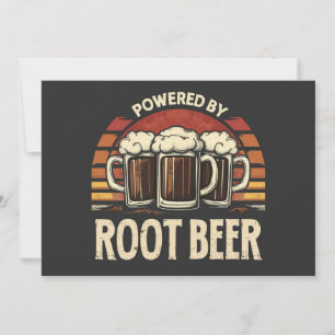 Vintag mit Root Beer Funny Drinking Einladung