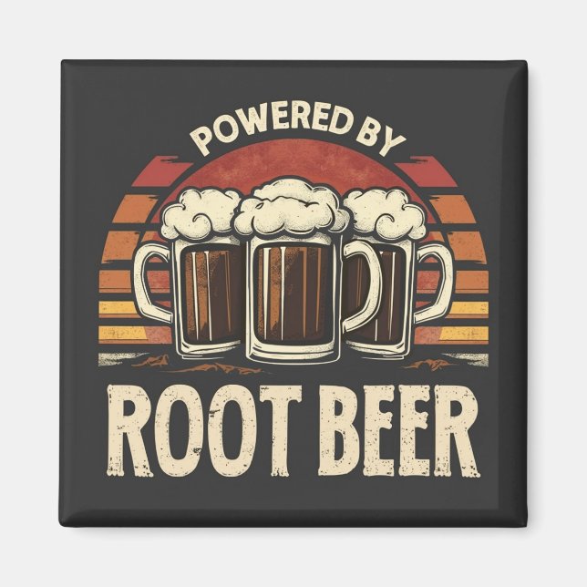 Vintag mit Root Beer Funny Drinking Magnet (Vorne)