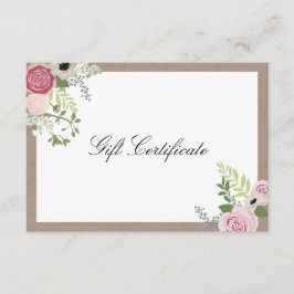 Vintag Modern Blumenmotiv Schönheitssalon Geschenk