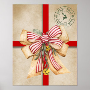 Vintag Moderne Weihnachtsmauer Kunstdekoration Poster