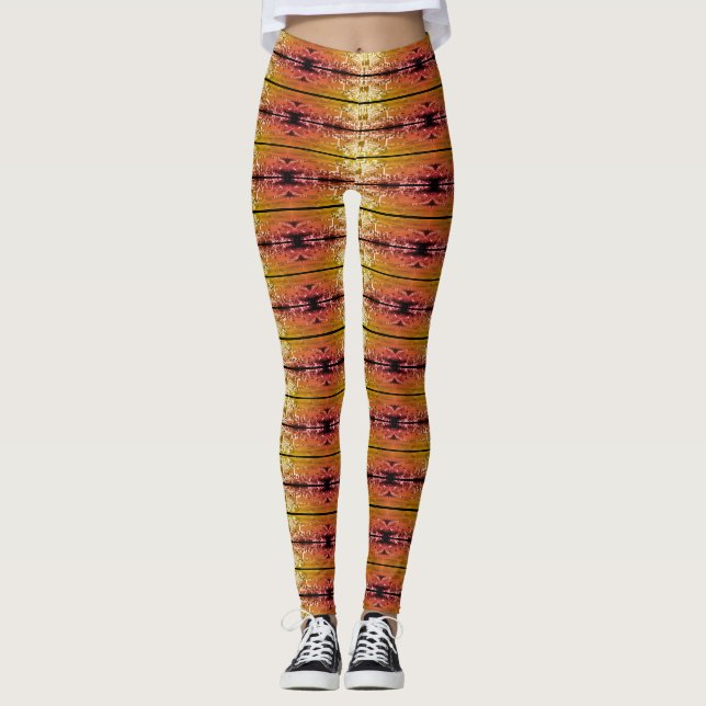 Vintag Monaco Fürstentum Monte Carlo Hafen Leggings (Vorderseite)
