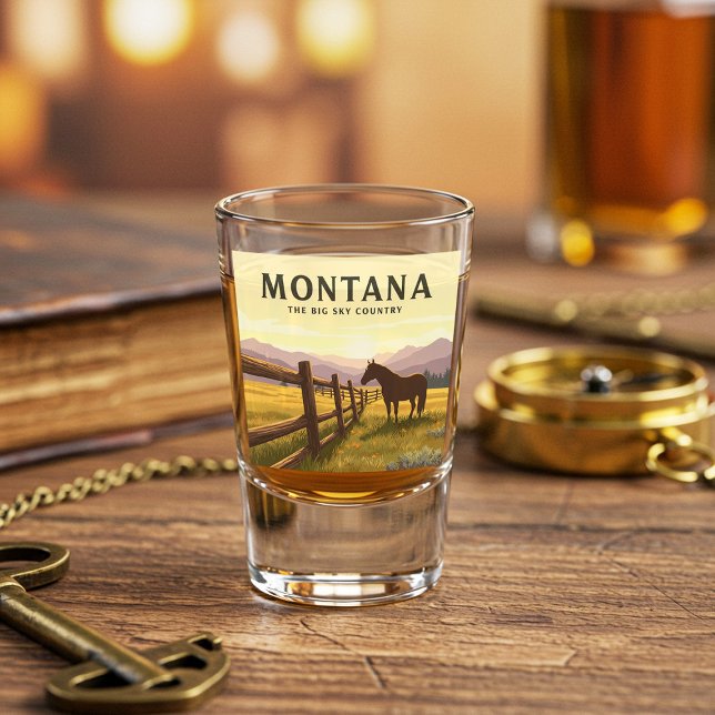 Vintag Montana Schnapsglas (Von Creator hochgeladen)