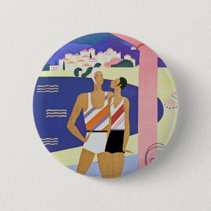 Vintag Monte Carlo Beach Button