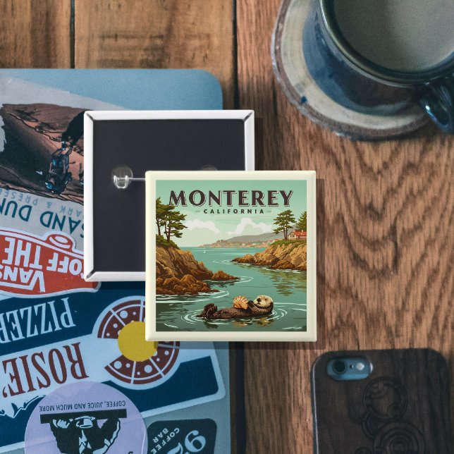 Vintag Monterey California Button (Von Creator hochgeladen)