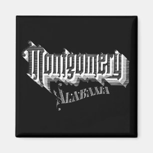 Vintag Montgomery, AL Magnet