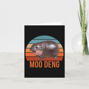 Vintag Moodeng Hippo Famous Ba Karte
