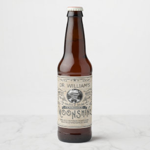 Vintag Moonshine Bierflaschenetikett