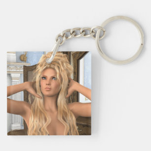 Vintag morgens schlüsselanhänger