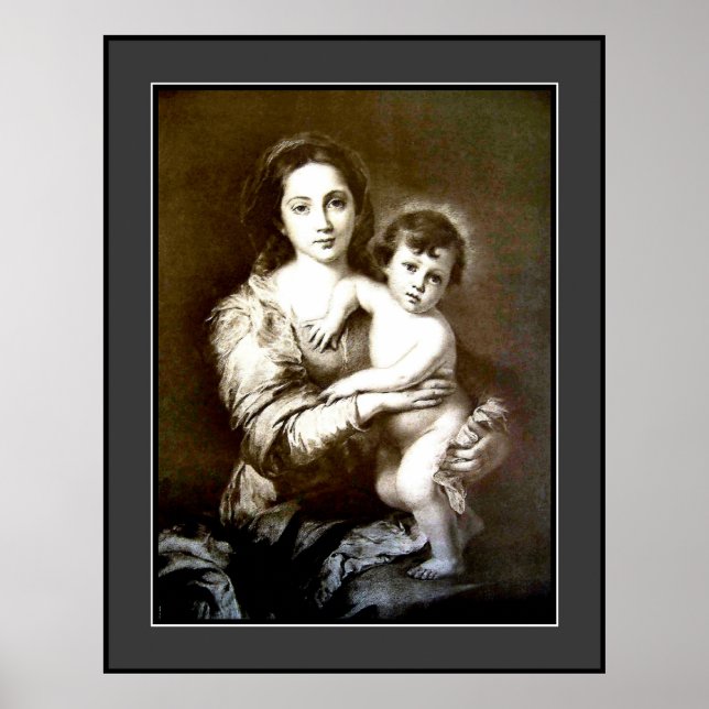 Vintag Mother & Child - Large Poster (Vorne)