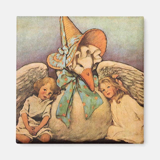 Vintag Mother Goose Children Jessie Willcox Smith Magnet (Vorne)