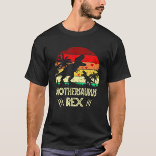 Vintag Mothersaurus Rex Dinosaur Funny Rex Mutter T-Shirt